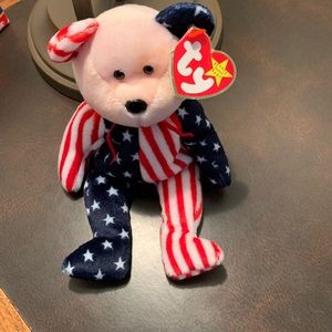 ‼️RAER Ty Beanie baby pink face “SPANGLE” or…